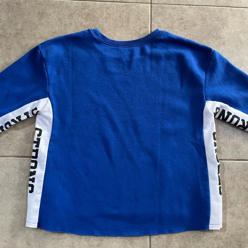 Justice Girls Cropped Sweatshirt, Size 18/20 Royal Blue STRONG
